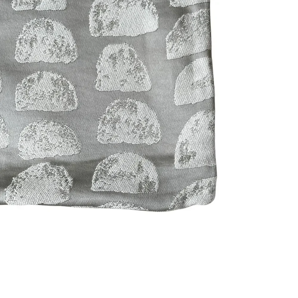 (2) Z Gallerie Naomi Decorative Pillow Covers 22x22 Gray & White $120 New
